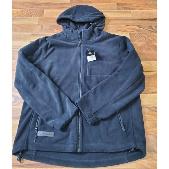 Nwt Baerskin Tactical Fleece Hoodie Jacket Mens XL Blue Full Zip